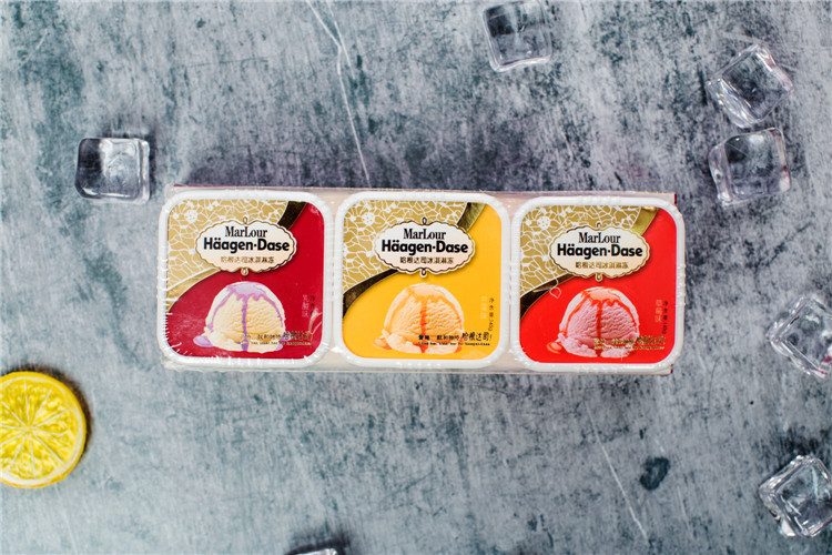 批发进口食品万宝路哈根达司435克果冻布丁混合口味16盒/箱