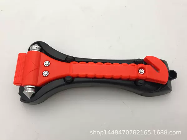 Car with Base Safety Hammer Two-in-one Multi-function Fire Escape Hammer Window Breaker Gift