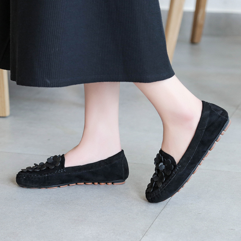 2023 otoño nuevos mocasines de estilo coreano versátil inferior suave enfermera zapatos de trabajo para mujeres embarazadas más tamaño zapatos de mujer 43