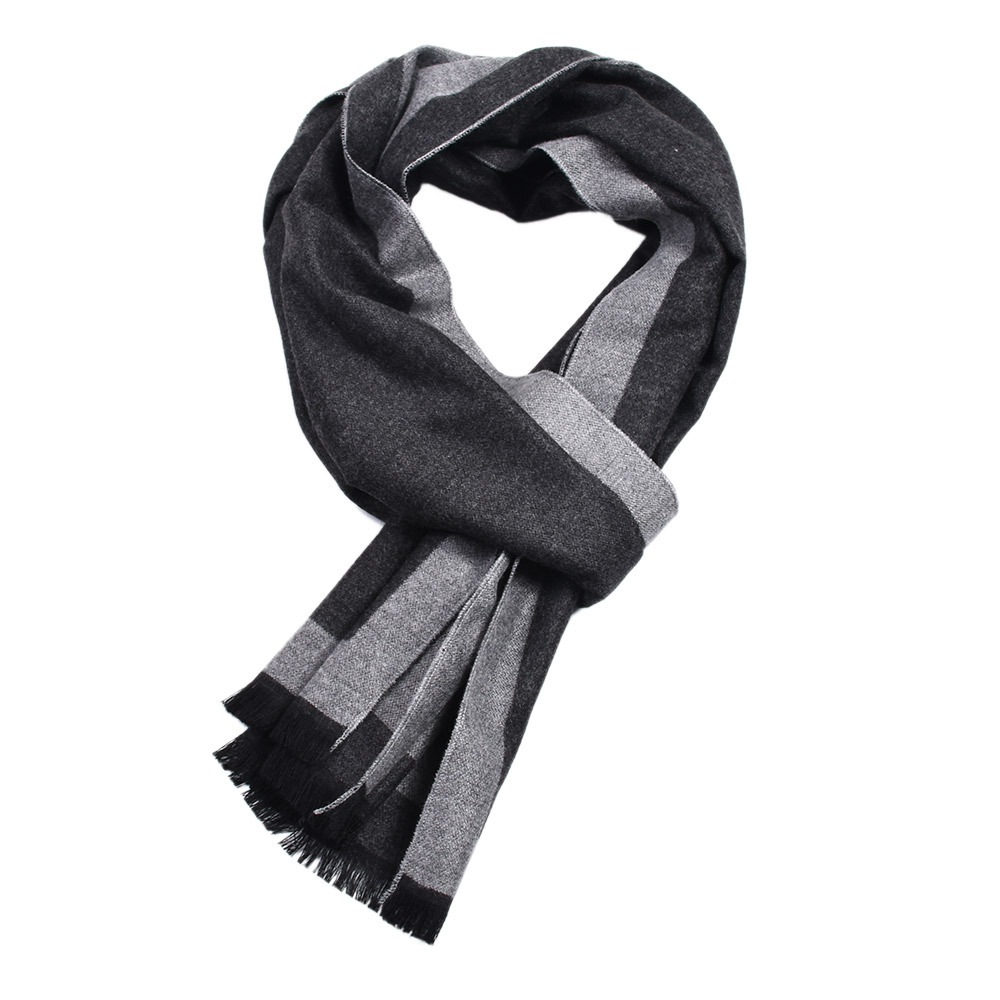 Bufanda hombre reversible de cuadros efecto cachemir otoño invierno_voghion.com
