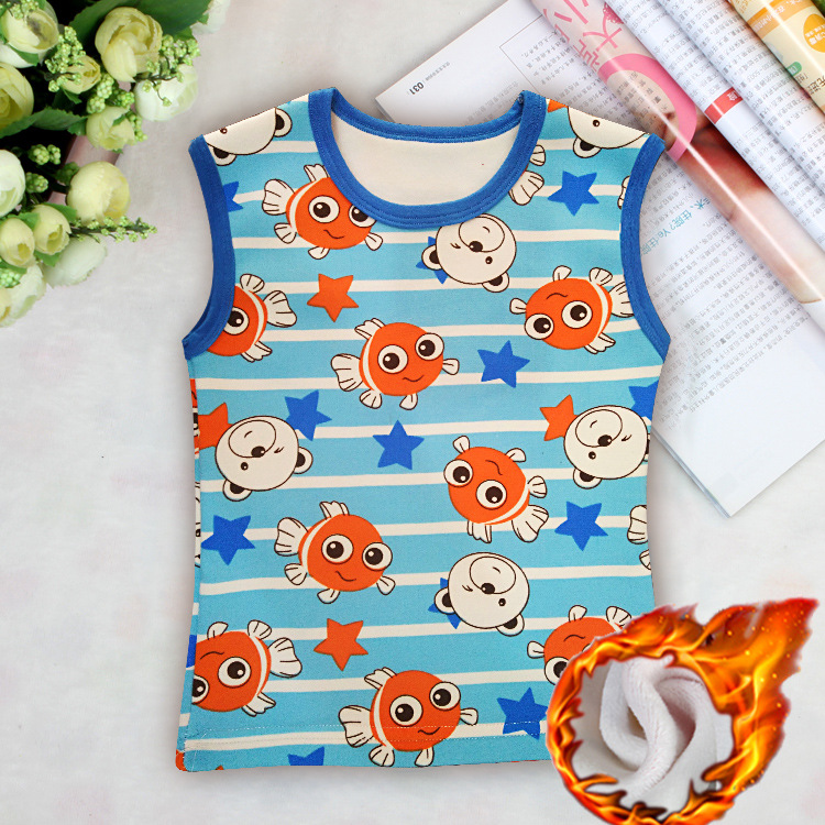 童裝馬夾兒童保暖背心加絨加厚小孩內衣兒童打底衫男女童防寒保暖