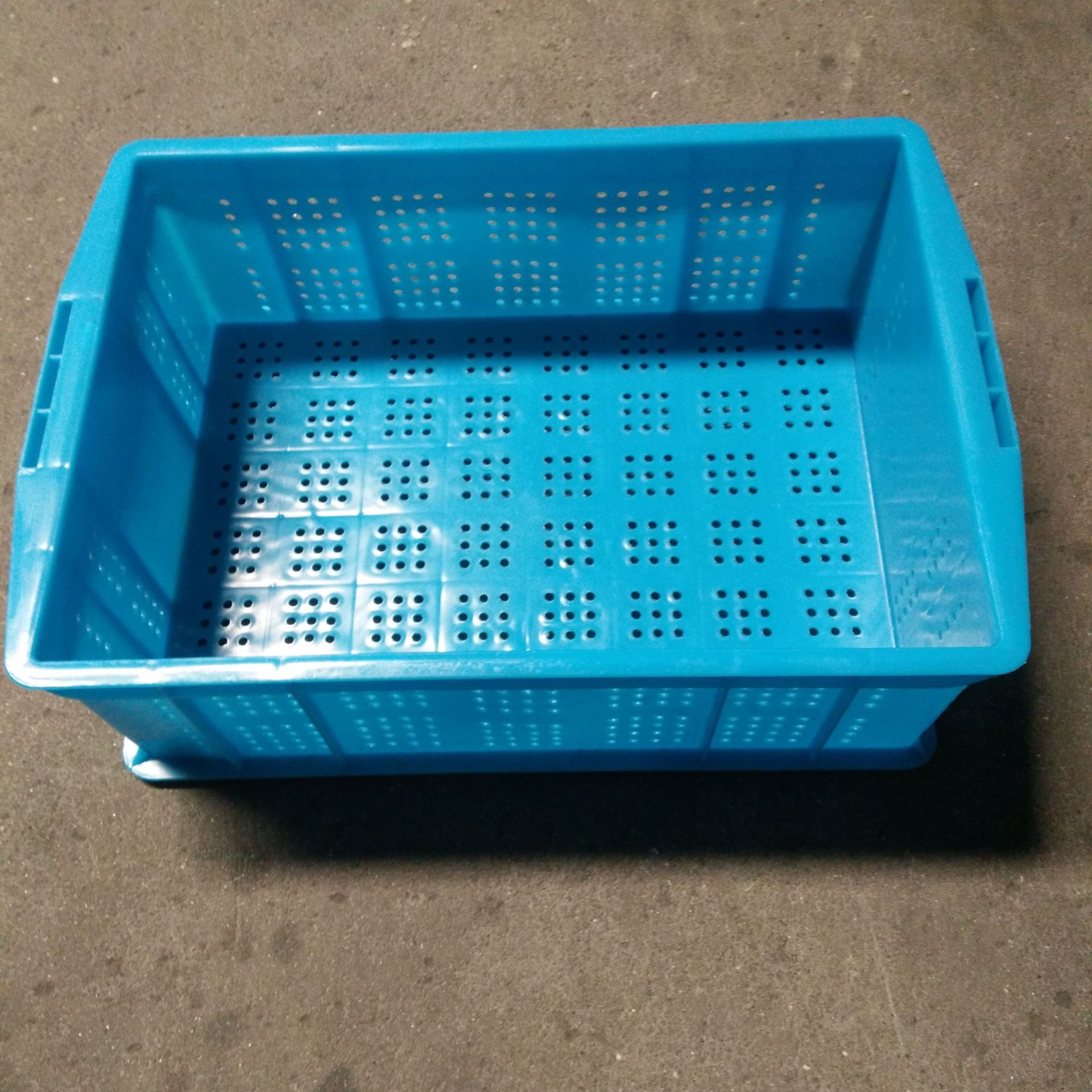 厂家直销455周转筐塑料仓储物流快递收纳框蔬菜水果箩筐加厚耐摔