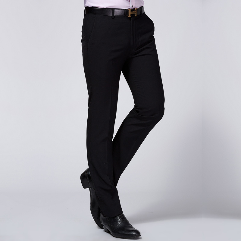 2019冬秋休闲商务银行写字楼白领直筒修身潮流免烫男士中腰西裤