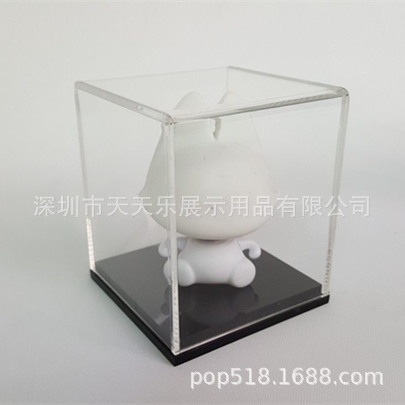 透明亚克力公仔展示盒，玩具收纳盒销售创意首饰有机玻璃展示架