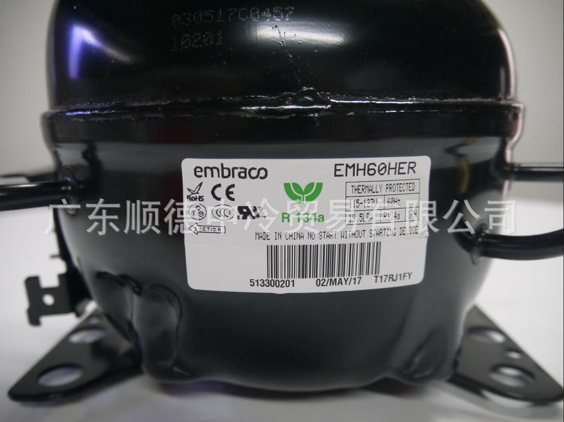 恩布拉科R134a冰箱冷柜厨柜电压115V压缩机制冷量189W