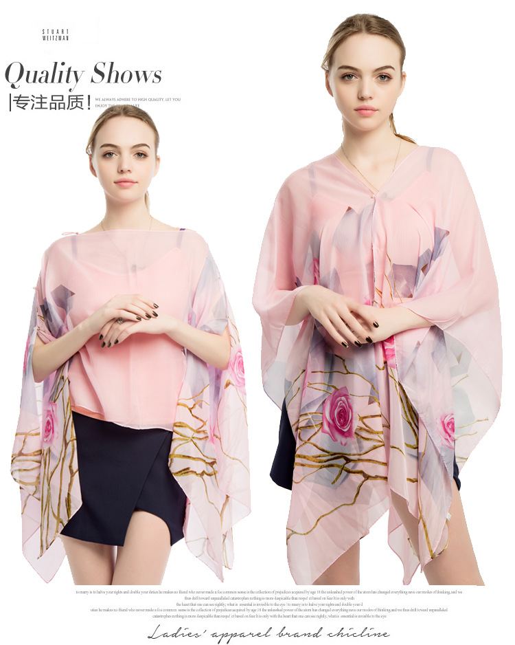 夏季女士丝巾厂家 遮阳防晒披肩批发 礼品围巾