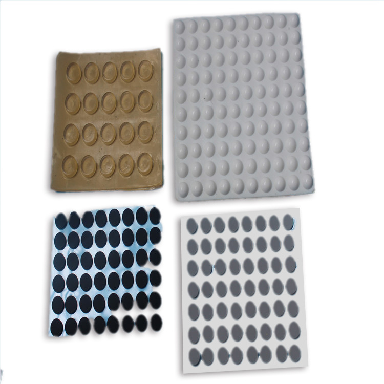 黑色网格纹橡胶垫 背胶硅胶脚垫 3-M家具硅橡胶垫