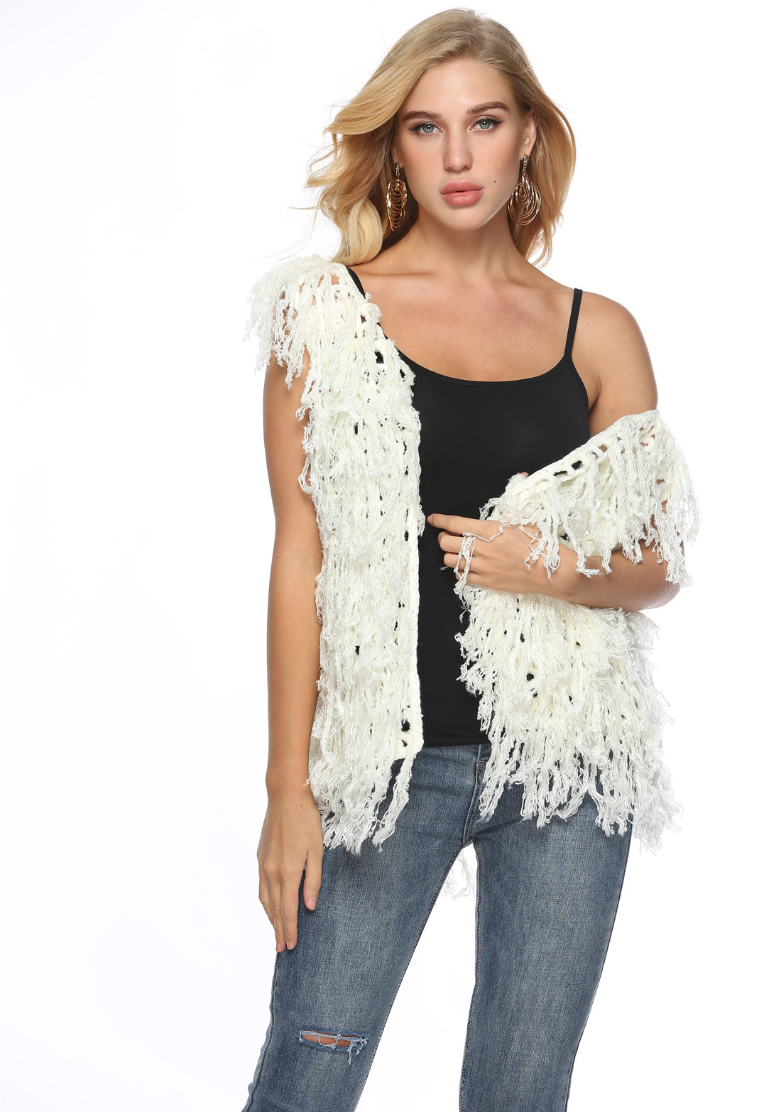 Gilet femme en Mélange de coton - Ref 3317302 Image 10
