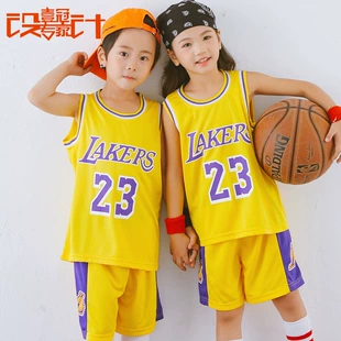 Новая детская версия Lakers города No. 23 одежда для баскетбола детская одежда Jerseys James BB производительность мяча одежда