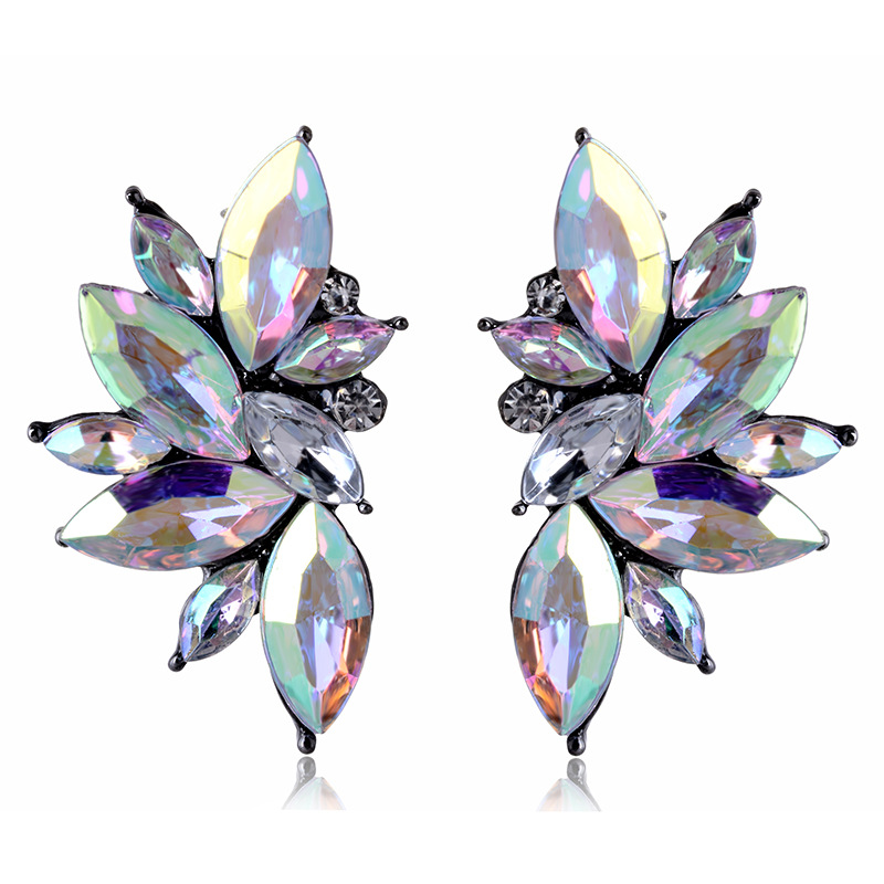 Drop Earrings Classification 1 Pair Glam Geometric Alloy Inlay Artificial Crystal Resin Women's Drop Earrings