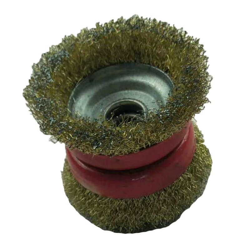 Tazón de tipo cepillo de alambre 125 amoladora de ángulo cepillo de alambre de acero inoxidable eliminación de óxido de metal eliminación de óxido gran cantidad Conghou