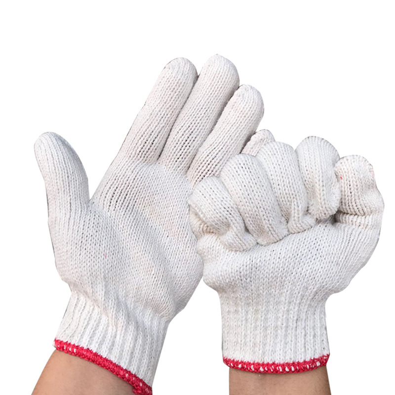 800尼龙手套 纯棉棉纱线尼龙 加厚耐磨棉线透气吸汗夏季工作手套