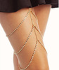 Foreign trade popular explosion jewelry personalized nightclub body chain simple and sexy full drill multi -layer leg chain