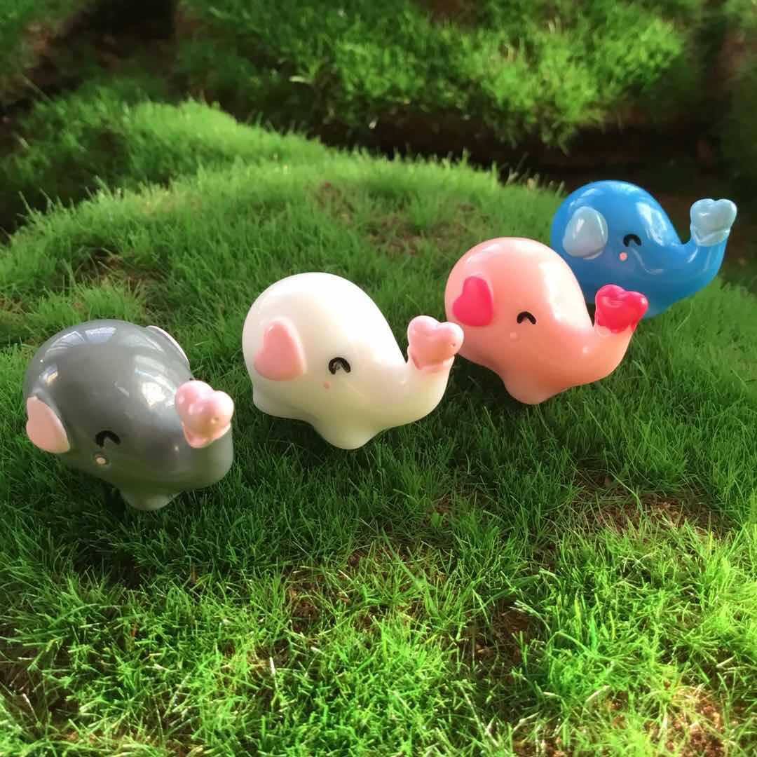 树脂立体大象 可爱小象 微景观摆件 钥匙扣挂件材料|ru