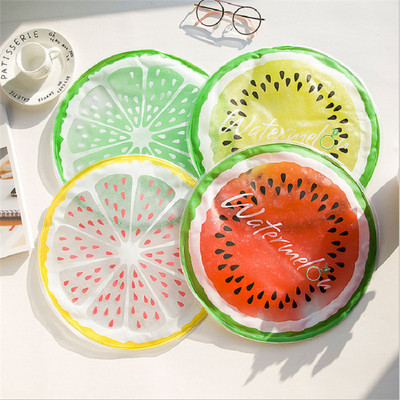 K cool cushion interest transparent Fruit cartoon Cooling pad circular Gel Ice pad multi-function Cool pad 0.6