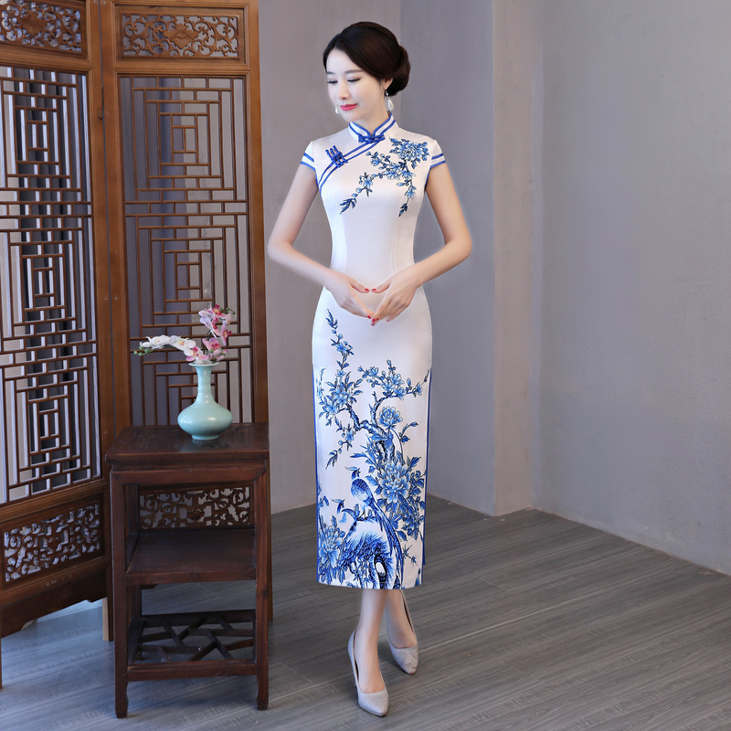 Chineses Dresses Retro Qipao For women girls  long cheongsam restoring ancient ways