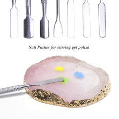 Wholesale Nail Art Steel Pushing Tool, Nail Shaping File Set, Colorful Painting Mixing and Coloring Multi-purpose Tool Nail