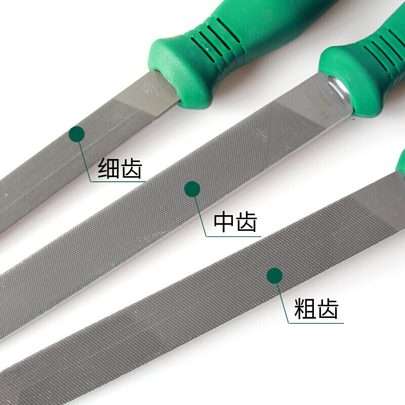 世达工具金属粗齿平钢锉细齿中齿锉刀钳工锉刀搓刀具扁锉刀 03911-阿里巴巴