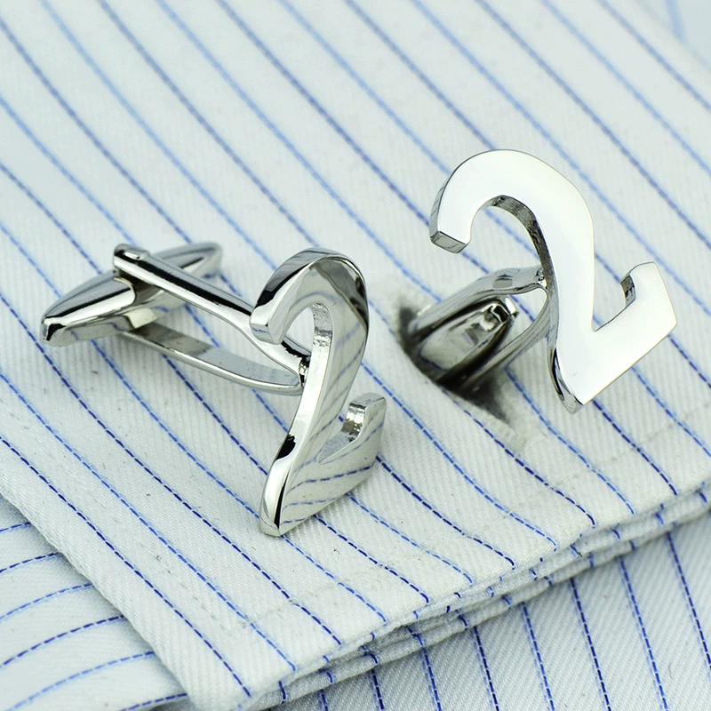 2 цифровых запонки арабский стиль рукавной манжеты - стиль рубашки 133CUFFLINKS/991027