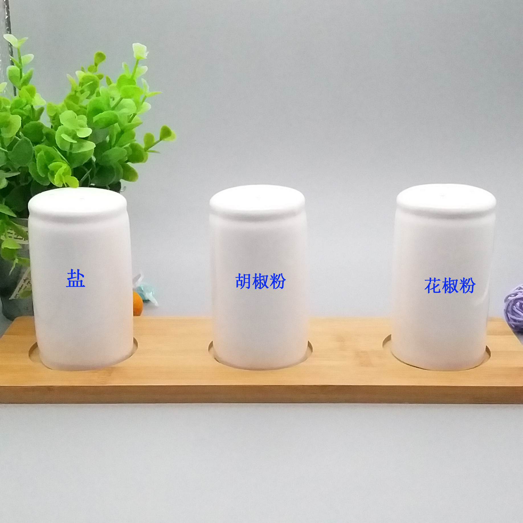 骨瓷厨房创意家用调料罐欧式装盐鸡精味精胡椒粉调味罐陶瓷椒盐瓶|ru
