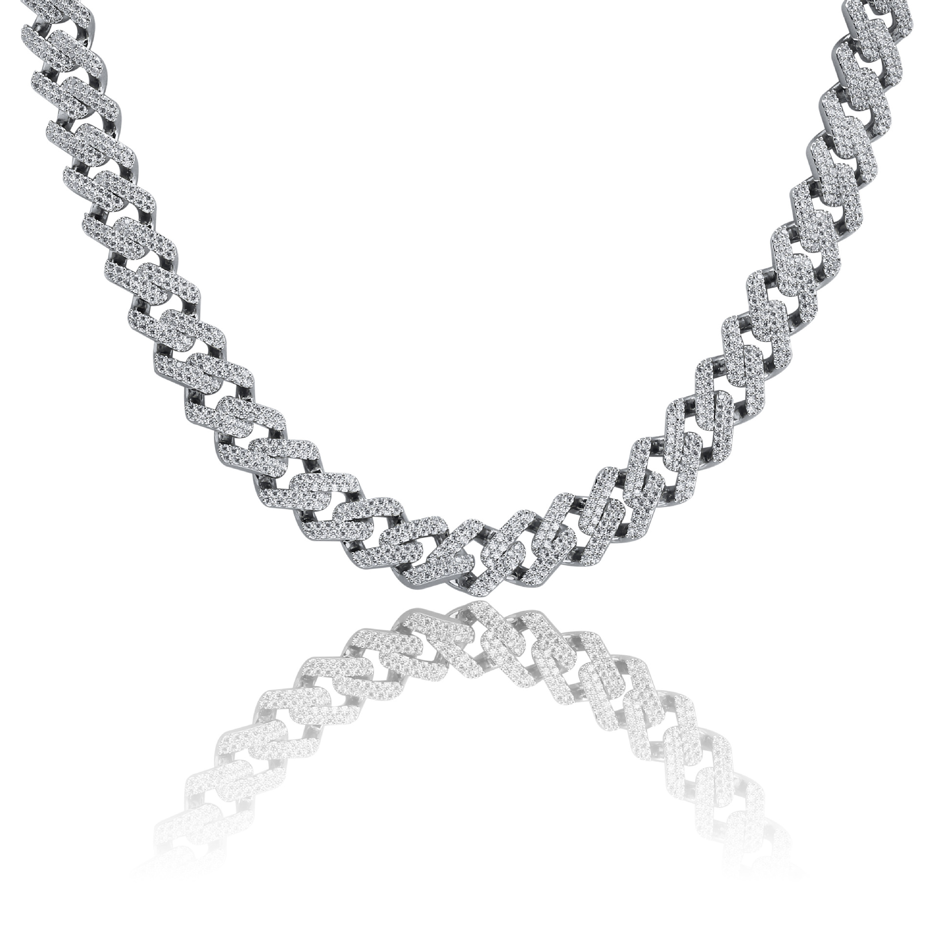 2020 Iced Out Chains Luxury Designer Necklace 14mm Hip Hop Jewelry Mens