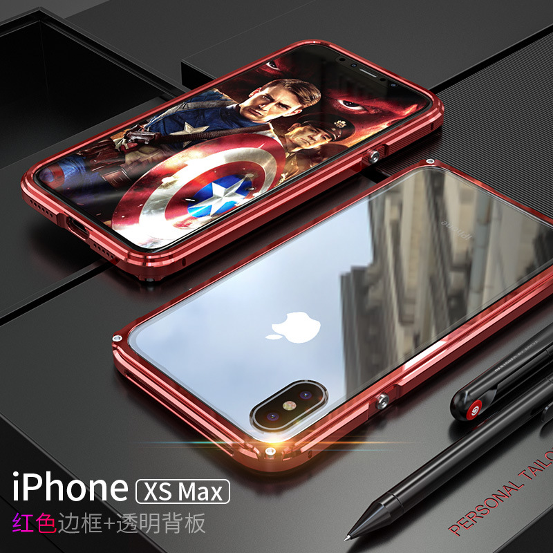 GINMIC Legend Slim Aluminum Metal Bumper Scratch Resistant PC Cover Case for Apple iPhone XS Max & iPhone XR & iPhone XS