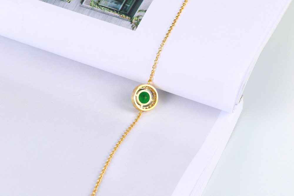 Fashion Geometric Copper Inlay Zircon Bracelets 1 Piece