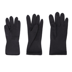 Lavish Latex Gloves, Styling & Hair Dyeing, Breathable Imported Thick Hair Styling Cleaning Outdoor General Purpose Black Rubber Gloves