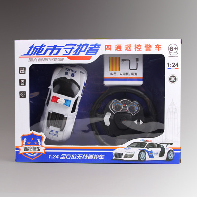 children Electric remote control car ST-602 Stone Remote control police car 1: 24 wireless Remote control car children Toys