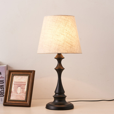 台灯卧室床头柜灯北欧美式客厅台灯现代简约时尚温馨创意装饰台灯|ms