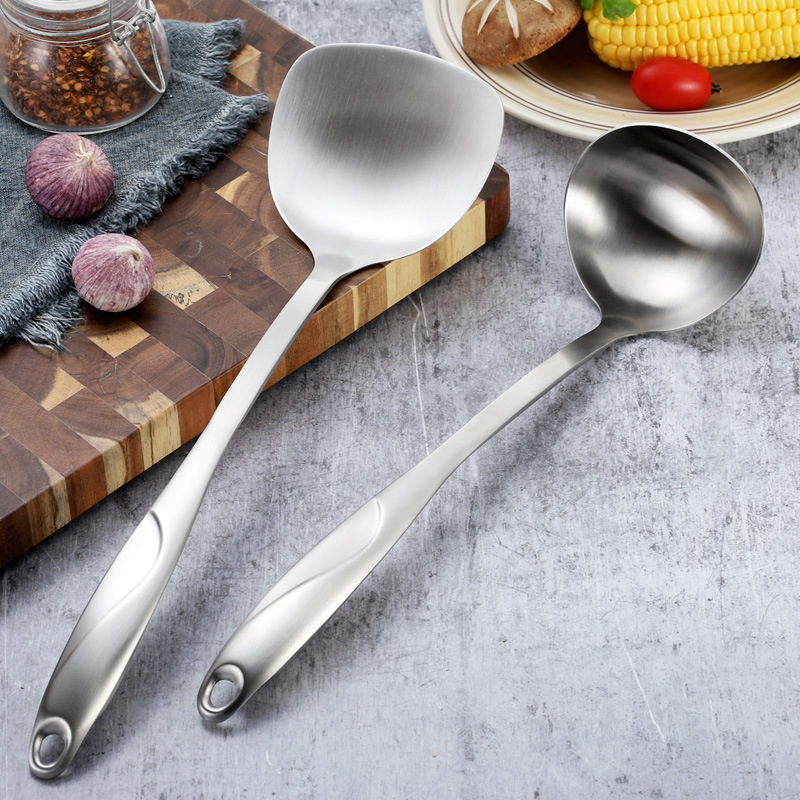 stainless steel 304 Spatula a soup spoon household cooking hotel Kitchen suit Frying pan Shovel spoon