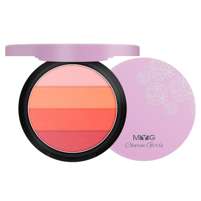 热销MYG彩妆多色烤粉腮红矿物质腮红混搭腮红混色胭脂懒人 腮红|ru