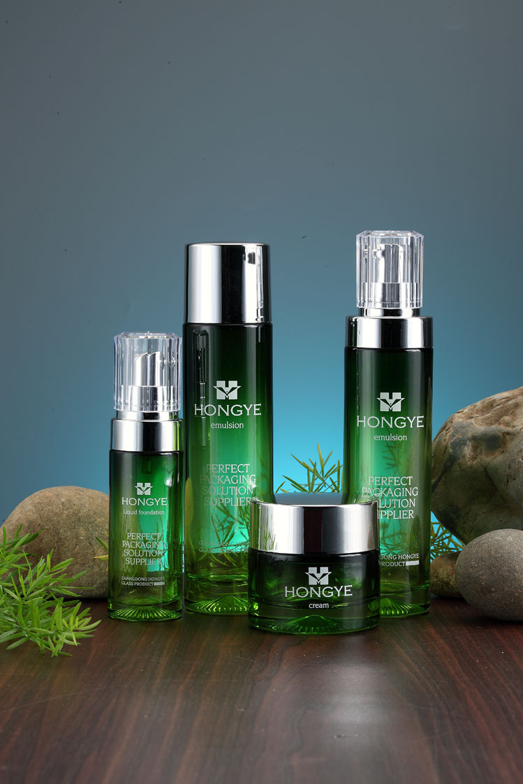 玻璃瓶－高档化妆品套装系列、乳液瓶、膏霜瓶、配套泵头