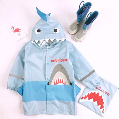 children 3D three-dimensional Raincoat Poncho machining customized