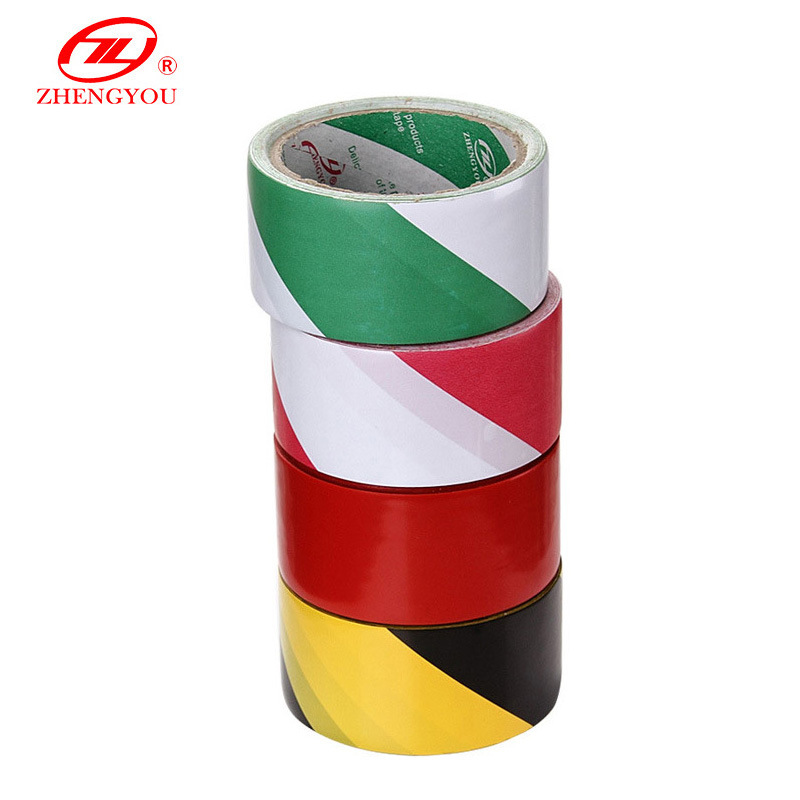 批发PVC地板胶宽48-1020mm标记胶带红色 绿色 红白 黑黄警示胶带