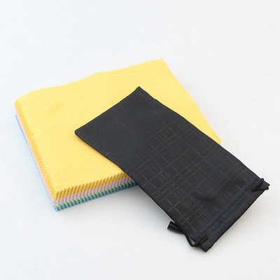 wholesale fibre thickening Glasses cloth fashion colour Cleaning cloth multi-function glasses dustproof Bag On behalf of