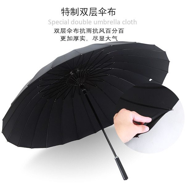 Double-layer big men's automatic umbrella
