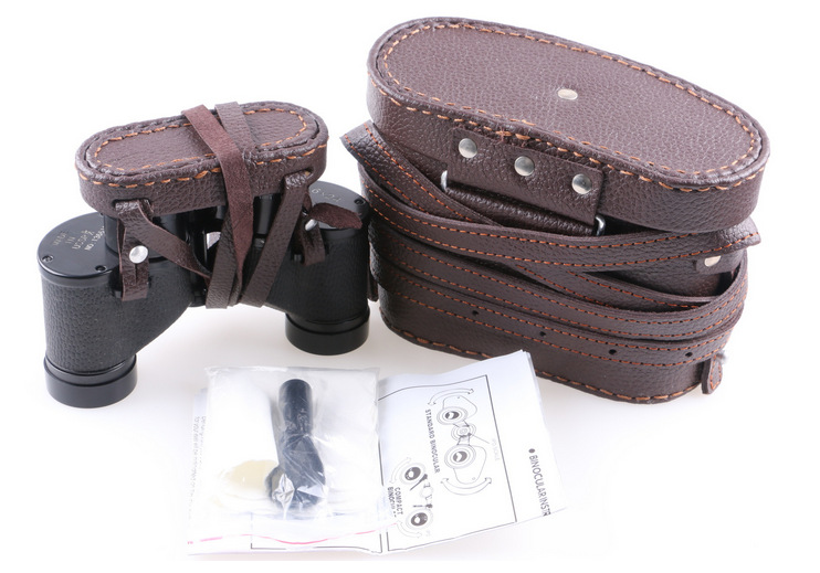 Full metal handheld telescope, leather pack
