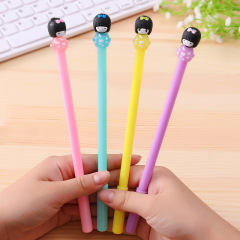 Cute Doll Jelly Color Korean Creative Cartoon Hanfu Girl Avatar Neutral Pen Black Water Pen Signature Pen