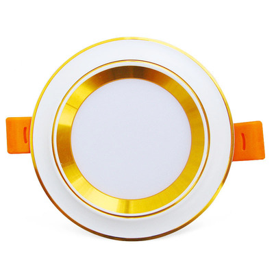 三色小筒燈led天花燈嵌入式單燈銅燈射燈led射燈筒燈中式銅燈筒燈