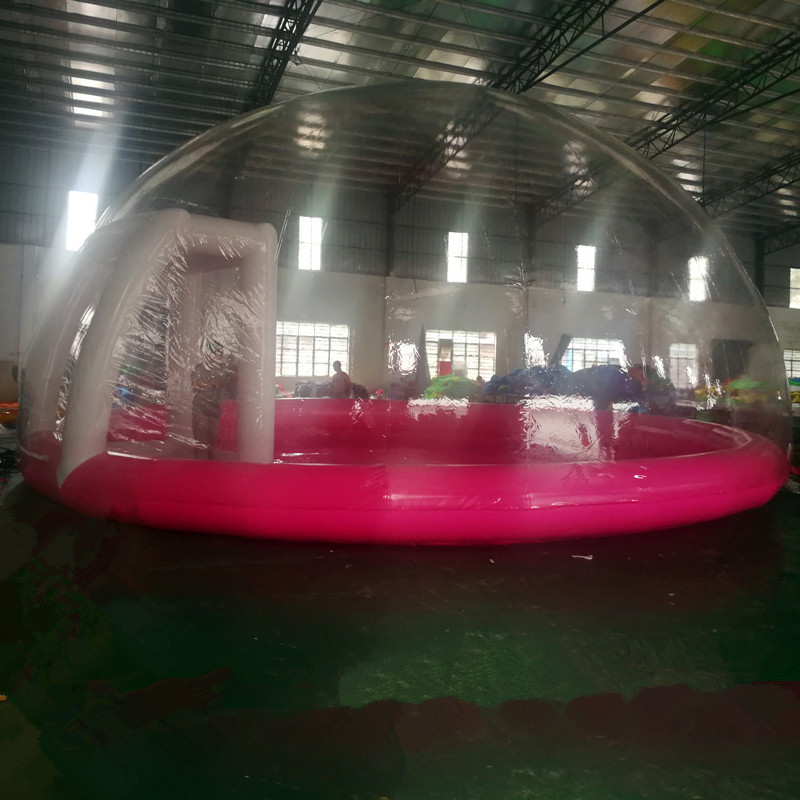 户外充气泡泡屋帐篷透明展览器材广告模型 圆形充气活动展览帐篷