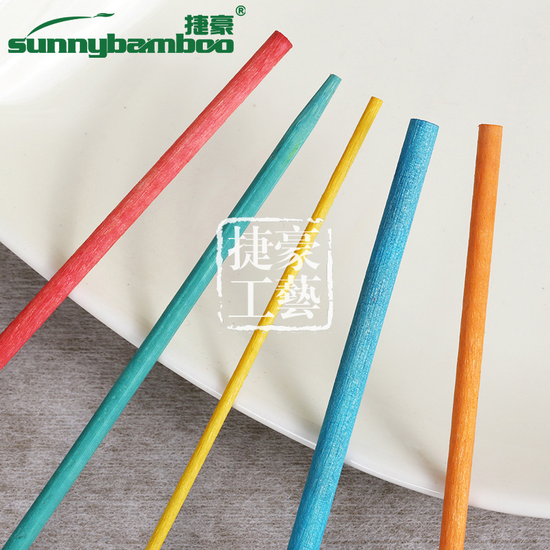 木质工艺多种规格彩色木棒美妆美容棒指甲美甲清洁棒可定制批发详情图9