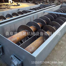 污泥蛟龙上料机图片 槽式物料冷却降温不锈钢U型螺旋输送机