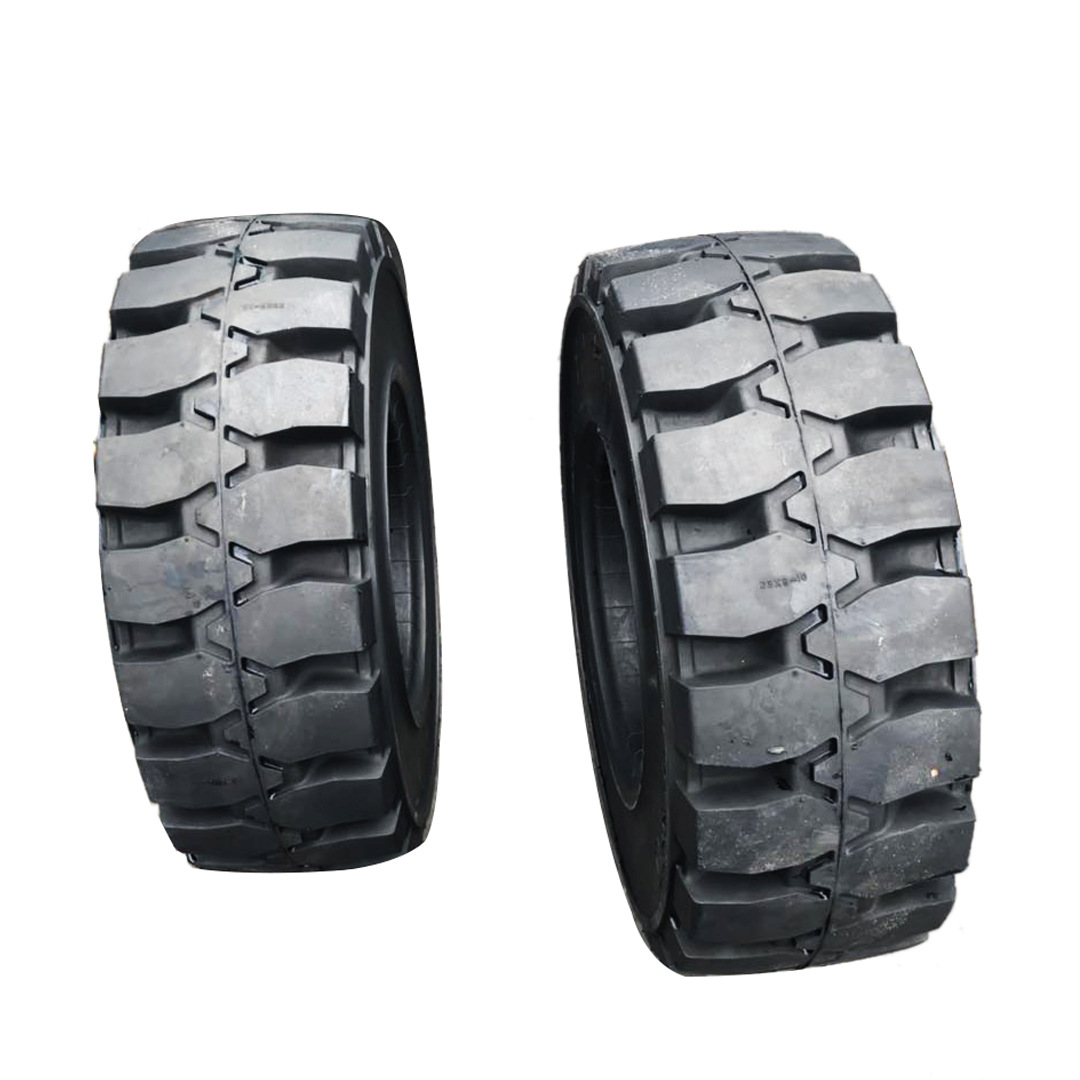 现货23X9-10工业实心橡胶轮胎 叉车专用轮胎耐磨防滑