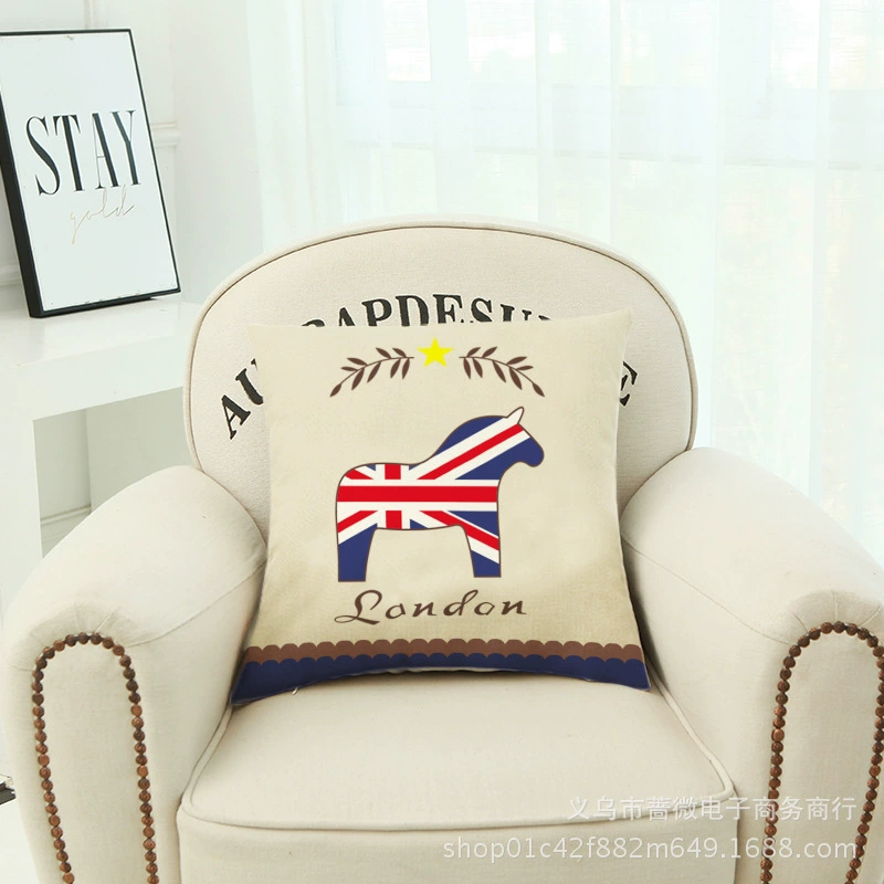 Cartoon summer pillow, fresh seat, sofa, pillowcase
