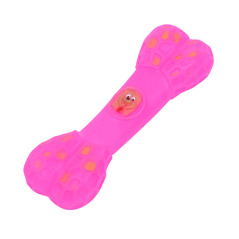 Fábrica al por mayor juguete para mascotas flor hueso resistente a mordeduras sonido molar vinilo juguete peluche Golden Retriever perro juguete