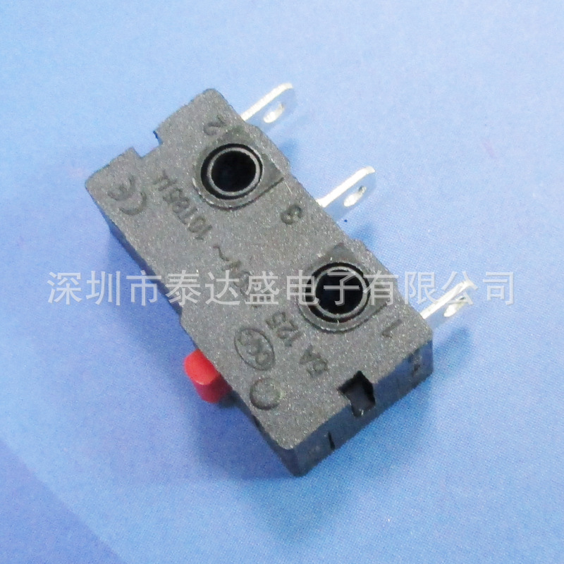 小家电光电信号行程开关按压力度可定制小型三脚微动开关KW12-A