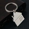 House, metal keychain engraved, Birthday gift