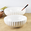 Hotel and restaurant Creative Pure White Ceramic Bowl Household Chinese Bowl Noodle Noodle Powder Bowl Bowl Bowl Noodle Pumpkin Soup Bowl