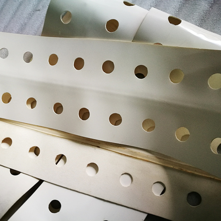 厂家生产PU输送带 白色食品级PU输送带 圆孔直条纹输送带批发